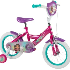 Bicicletta per Bambini con Rotelle 12" Gabby's Dollhouse Rosa Hi-Ten