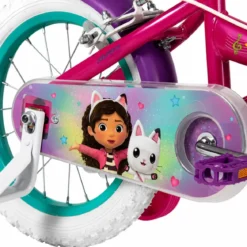 Bicicletta per Bambini 14" con Rotelle Gabby's Dollhouse Rosa a Sfera