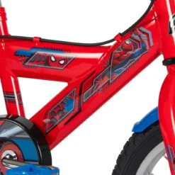 Bicicletta per Bambini con Rotelle 14" Spiderman Rosso Freni Caliper