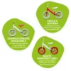Bicicletta per Bambini Equilibrio Pink Fox Rosa Senza Pedali 2-3 Anni