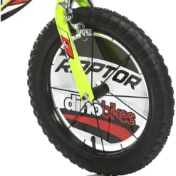 Bicicletta per Bambini 16" Freni Doppi Rotelle in Acciaio Giallo Rosso