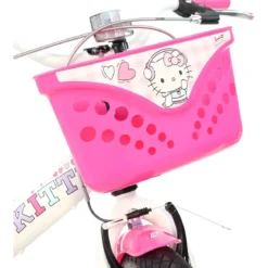 Bicicletta per Bambini 20" Hello Kitty Bianco con Cestino Copricatena