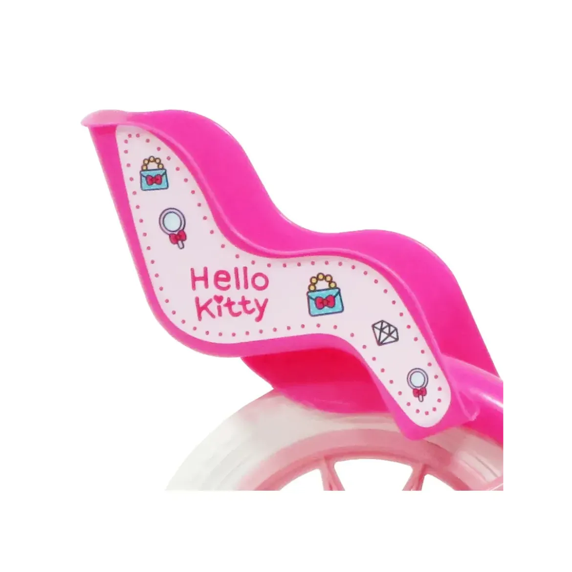 Bicicletta per Bambini 12" Hello Kitty Rosa Rotelle Removibili Acciaio