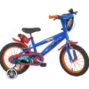 Bicicletta per Bambini 14" Hot Wheels Blu Rotelle Removibili Acciaio