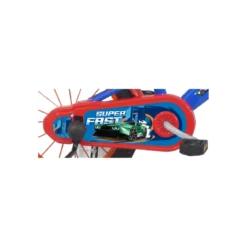 Bicicletta per Bambini 14" Hot Wheels Blu Rotelle Removibili Acciaio