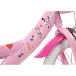 Bicicletta per Bambini 14" Minnie Disney Rosa Cestino Portabambola
