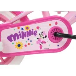 Bicicletta per Bambini 12" Minnie Disney Rosa Cestino Portabambola