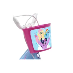 Bicicletta per Bambini My Little Pony 14" Azzurro con Rotelle Cestino