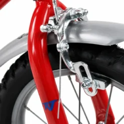 Bicicletta per Bambini 14" Rosso Rocket Rotelle Borraccia Trombetta