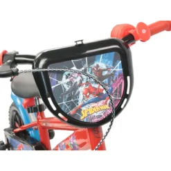 Bicicletta per Bambini Spiderman Marvel 12" Rosso Rotelle Removibili