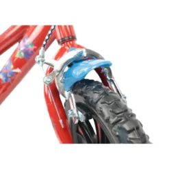 Bicicletta per Bambini Spiderman Marvel 12" Rosso Rotelle Removibili