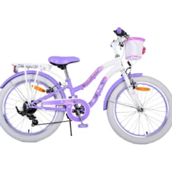 Bicicletta per Bambini 20" Sportiva Viola Sportiva 7 Marce Cestino
