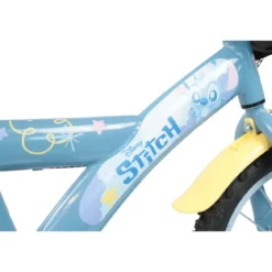 Bicicletta per Bambini 14" Stitch Disney Rotelle Removibili Acciaio