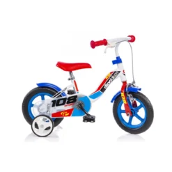 Bicicletta per Bambino 10 Pollici Freno Davanti Rotelle 2 3 4 anni Bici da Bimbo