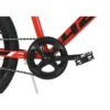 Bicicletta 20 Pollici Cambio Shimano 6 Velocità Telaio Acciaio Rosso