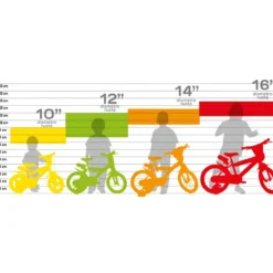 Bicicletta Senza Pedali 12" per Bambini in Acciaio Rosso Balance Bike