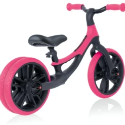 Bicicletta Senza Pedali per Bambini 2-5 Anni Rosa Neon Regolabile