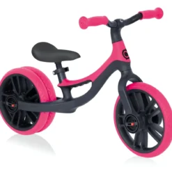 Bicicletta Senza Pedali per Bambini 2-5 Anni Rosa Neon Regolabile