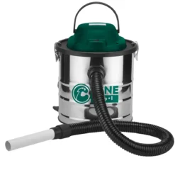 Bidone Aspiracenere 800W 18L Acciaio Filtro Lavabile Barbecue Camini