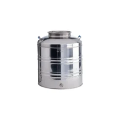 Bidone per Olio Sansone 50 litri Predisposizione Rubinetto in Acciaio Inox Fusto