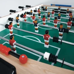 Biliardino Calciobalilla da Interno in MDF Acero con 10 Palline