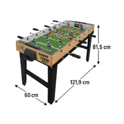 Biliardino Calcio Balilla Tavolo Maxi 4 in 1 Bambini Hockey Biliardo Ping Pong