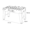 Biliardino Evo Pro Piedini Regolabili in MDF Aste Telescopiche Palline Calcetto