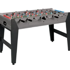 Biliardino Gioco Calciobalilla MDF Rovere Grigio da Interno Regolabile