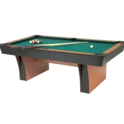 Biliardo Tavolo Piano Ardesia 200x100 cm Effetto Legno da Interno