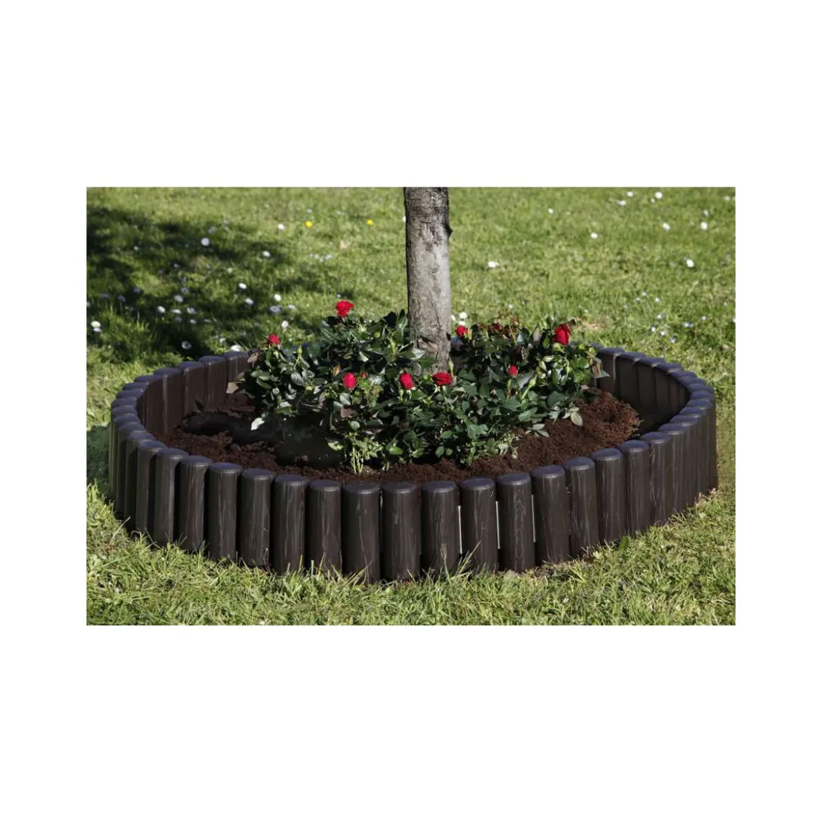 Bordatura in Plastica Modulare 6 pezzi Bordura Aiuole Fioriere Orto