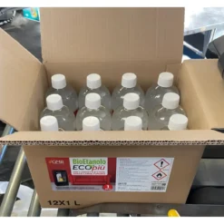 12 Bottiglie 1L Bioetanolo Liquido per Camini Stufe Ecologico Inodore