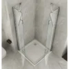 Box Cabina Doccia 2 Anta Battente 70 x 80 90 100 Fissa 8 mm Angolare Cristallo