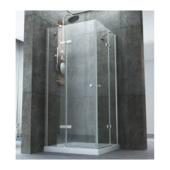 Box Cabina Doccia 2 Anta Battente 70 x 80 90 100 Fissa 8 mm Angolare Cristallo
