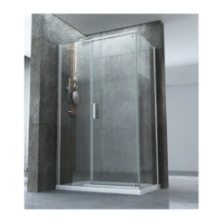 Box Cabina Doccia Anta Battente 70 80 90 100 120 140 Parete Fissa 8mm Cristallo