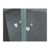 Box Cabina Doccia Saloon 2 Anta Battente 70 80 90 100 120 Angolare 8mm Cristallo