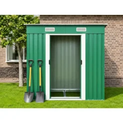 Box Casetta 194x121 per Attrezzi Capanno Ricovero Lamiera Giardino Ripostiglio