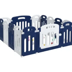 Box da Gioco per Bambini Recinzione Componibile Ripiegabile e Salvaspazio
