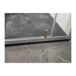 Box Doccia Angolare 1 Anta Fissa Anta Battente 2 Lati Opaco Vetro 6mm Cristallo