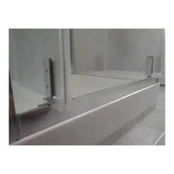 Box Doccia Angolare 2 Ante Battente Saloon Parete Fissa Vetro 6 mm in Cristallo