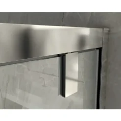 Box Doccia Angolare 2 Lati Ante Saloon Battente Parete Fissa Vetro 6 mm Opaco