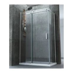 Box Doccia Angolare 8 mm Parete Fissa Scorrevole 70 80 90 100 120 140 Cristallo