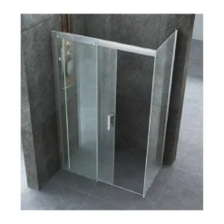 Box Doccia Angolare 8 mm Porta Scorrevole 70 80 90 100 120 140 Lati in Cristallo