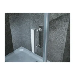 Box Doccia Anta a Libro 60 70 80 90 100 Fissa Angolare 8mm Cristallo Trasparente