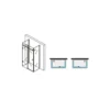 Box Doccia 3 Lati 2 Porte Scorrevoli 70 80 90 100 120 e 1 Parete Fissa Cristallo
