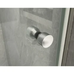Box Doccia 8mm Nicchia Anta Battente Parete Cristallo Trasparente 70 80 90 100