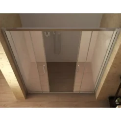 Box Doccia Nicchia 2 Ante Scorrevole Vetro 6 mm 140 150 160 170 180 Cristallo