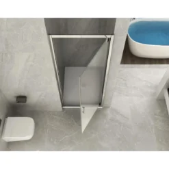 Box Doccia Nicchia 6 mm Vetro Opaco Anta Battente 65 70 75 80 Porta Parete