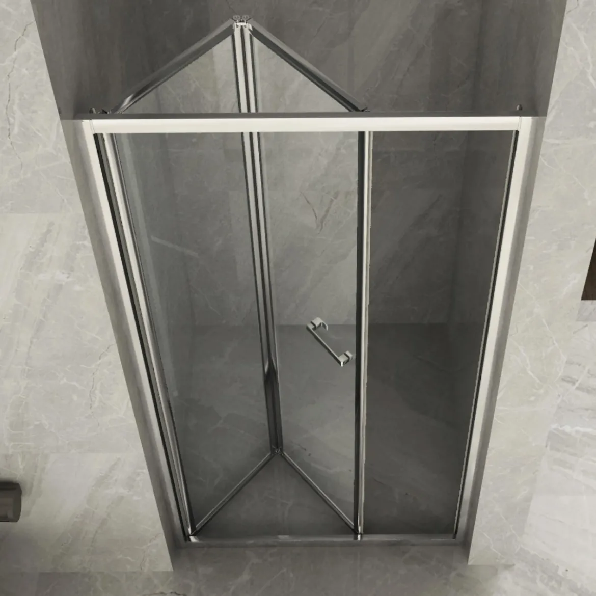 Box Doccia Nicchia Porta a Libro 60 70 75 80 85 90 95 100 Cristallo 6 mm