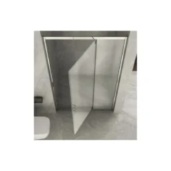 Box Doccia Nicchia Vetro Opaco 6 mm Anta Fissa Battente 90 100 110 120 130 140