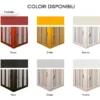 Box Doccia PVC 2 Ante a Soffietto 100 110 120 130 140 150 160 170 180 Nicchia